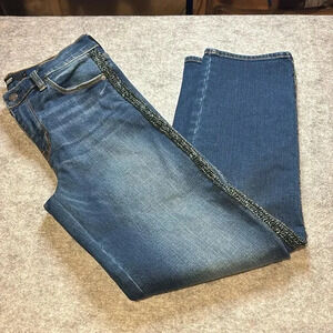 Hudson Nico Cigarette Fit with Unique Metal Detail, Size 28.